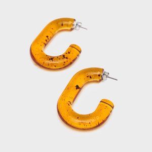Rachel Comey transparent Amber hoops never worn